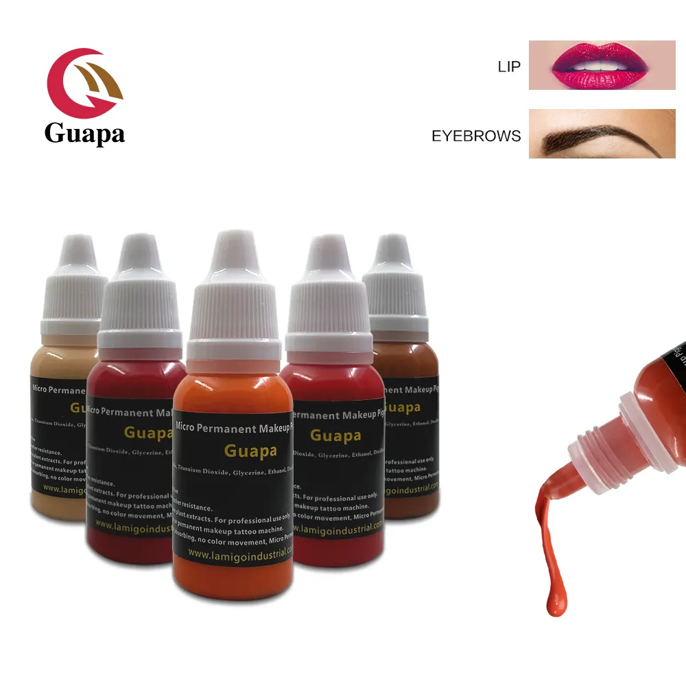 Korea Beste Qualität Natürliche Trockene Schneller Farbwechsel Tattoo Tinte aus Fabrik Direkte Versorgung für Permanent Make-Up