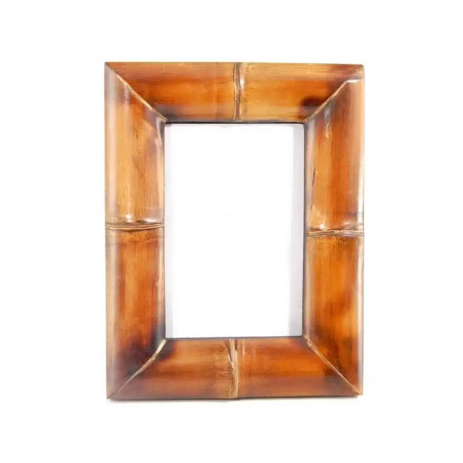 Cornice protettiva per specchio da tavolo con finitura In legno In colore marrone