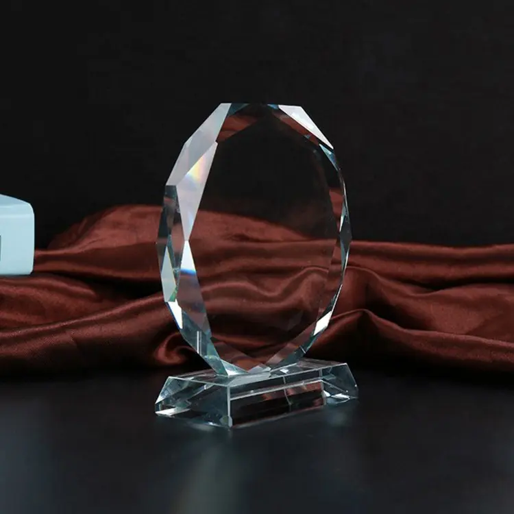 Trofeo óptico k9 de cristal octogonal, trofeo de cristal personalizado con personalidad, venta al por mayor, nuevo diseño, 2021
