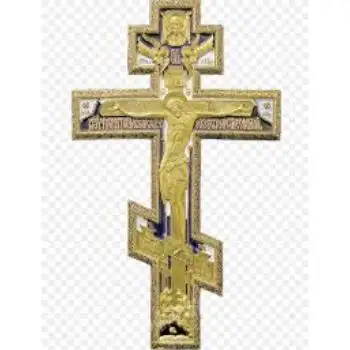 Cruz de pared fina y pulida Natural, en Metal dorado, con el Padre y el Espíritu Santo, al mejor precio, venta al por mayor