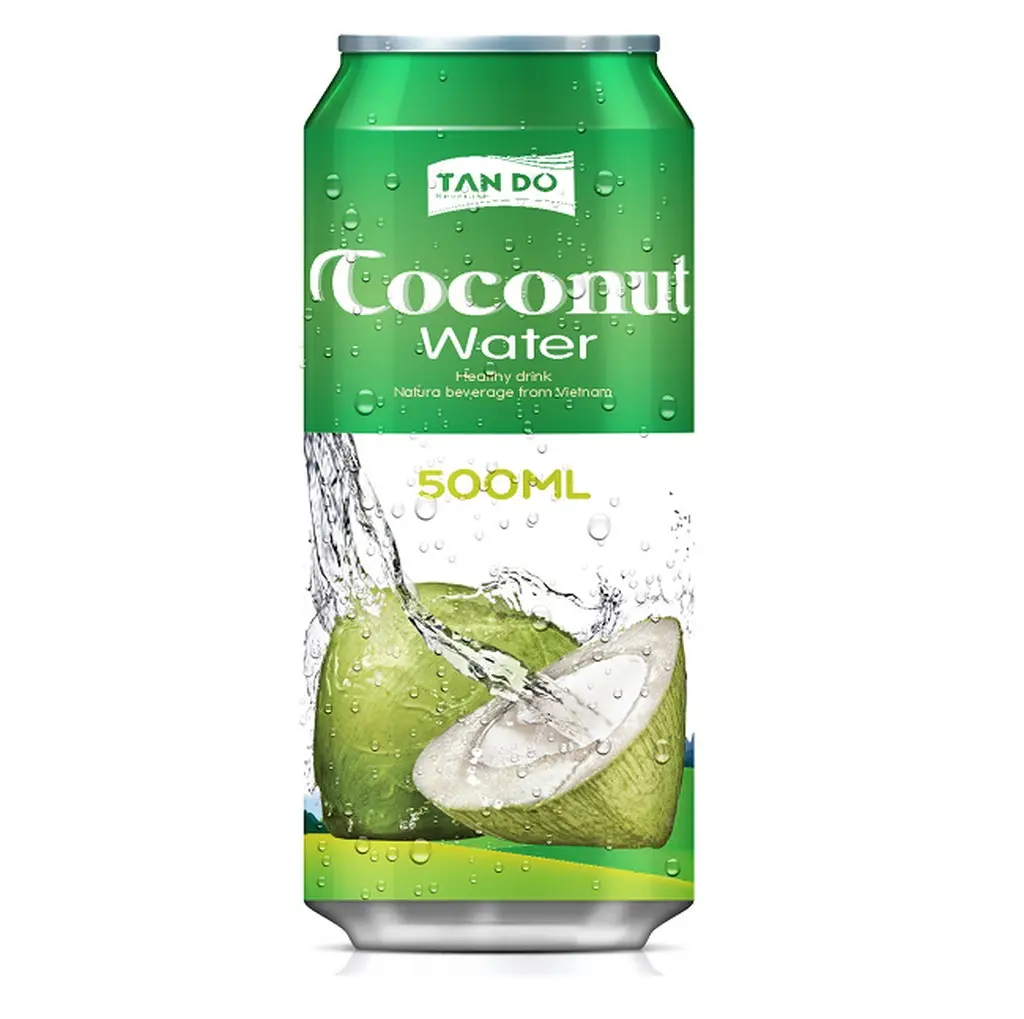 Eau en noix de coco Pure 100% avec poulie, canette en aluminium 500ml, marque privée