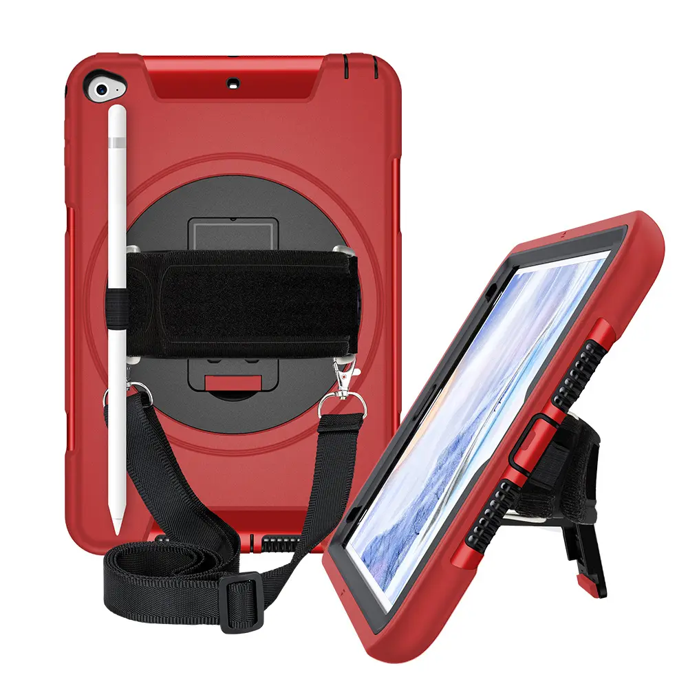 어깨 끈 Shockproof Rugged Tpu Pc 백 Case 대 한 Ipad Mini 4 Case Cover