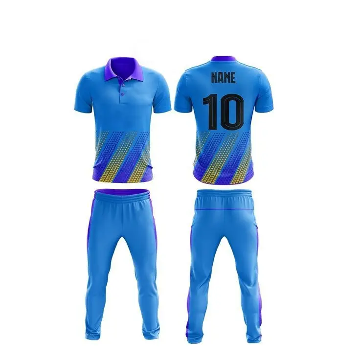 Maglie e pantaloni da Cricket da uomo T20 Design personalizzato maglie e pantaloni 100% poliestere estensibile uniforme da Cricket Super confortevole
