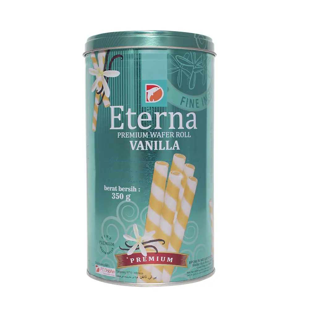 Вкусная вафельная палочка Eterna, ваниль