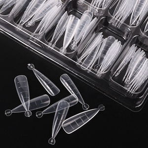 100Pcs/box Full Cover Sculpted Nail <strong>Tips</strong> False Finger Nails Extension <strong>Tip</strong> Quick Building Mold False <strong>Tips</strong> for Manicuring Tool - Product Image 5
