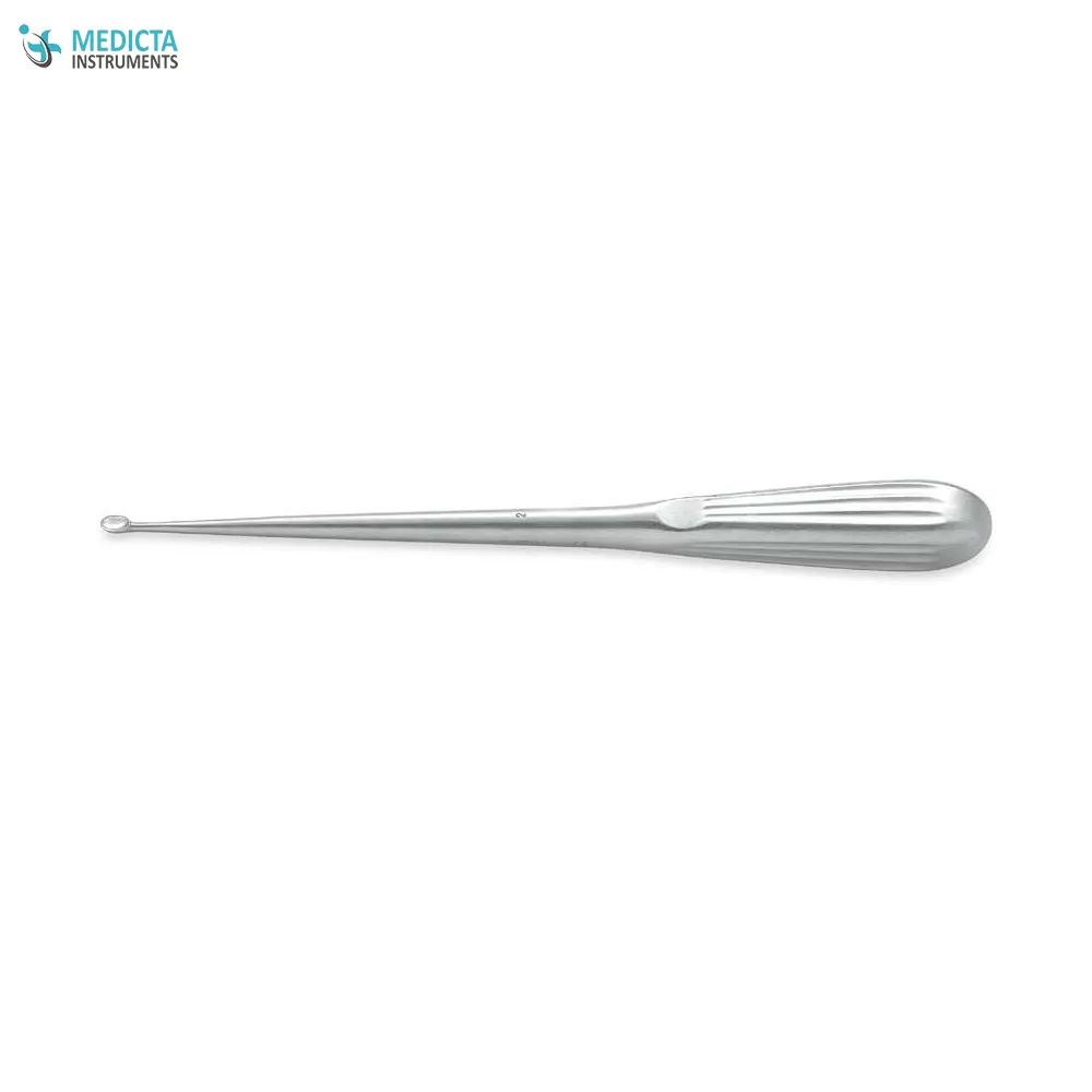 Curette Bruns 23cm lunghezza totale-dritto/angolato-Curette spinali di alta qualità