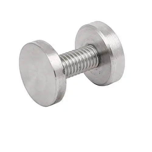 Tornillos decorativos para espejo, tornillo de acero inoxidable de nuevo diseño, 12mm, 14mm, 16mm, tornillos de sujeción para muebles, espejo decorativo plano