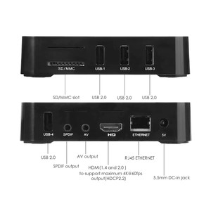 TV Box MXQ 4K Quadcode Processor 1.5とGhz 1GB RAMと8GB Internal Storage Inbuilt Wifi MiraCast AirplayとDLNA - Product Image 3