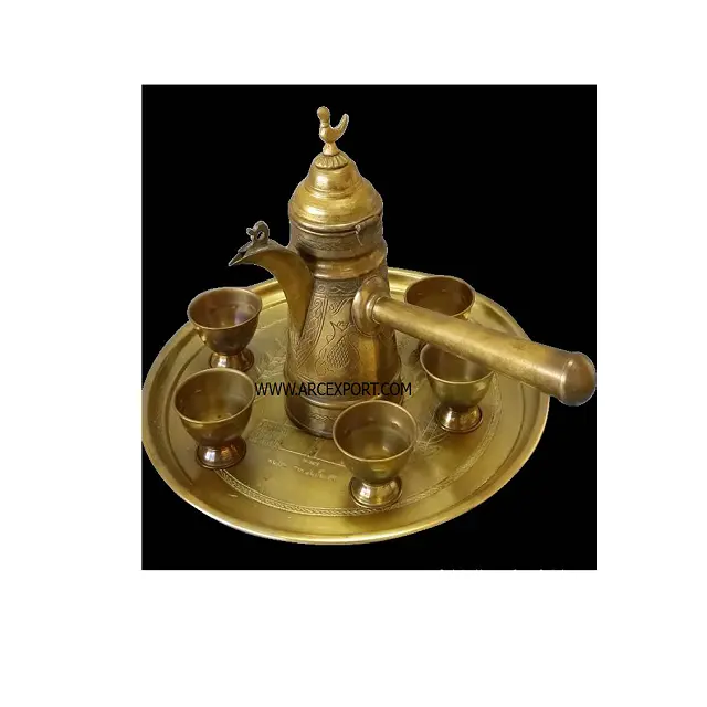 ชุดหม้อแก้วทองเหลืองโบราณสไตล์ตุรกีชุดตกแต่งทันสมัยมาตรฐาน