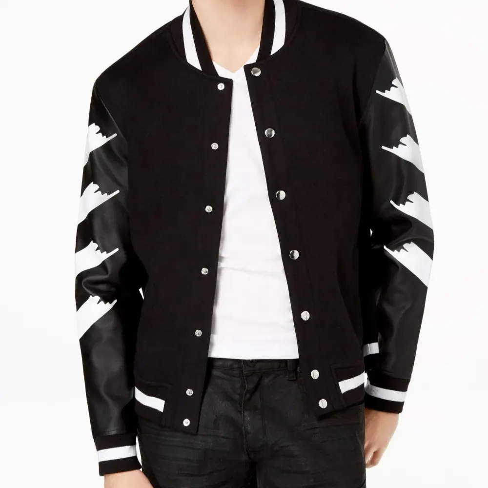 Herrenbekleidung hochwertige individuell gefertigte bedruckte College-Jacke