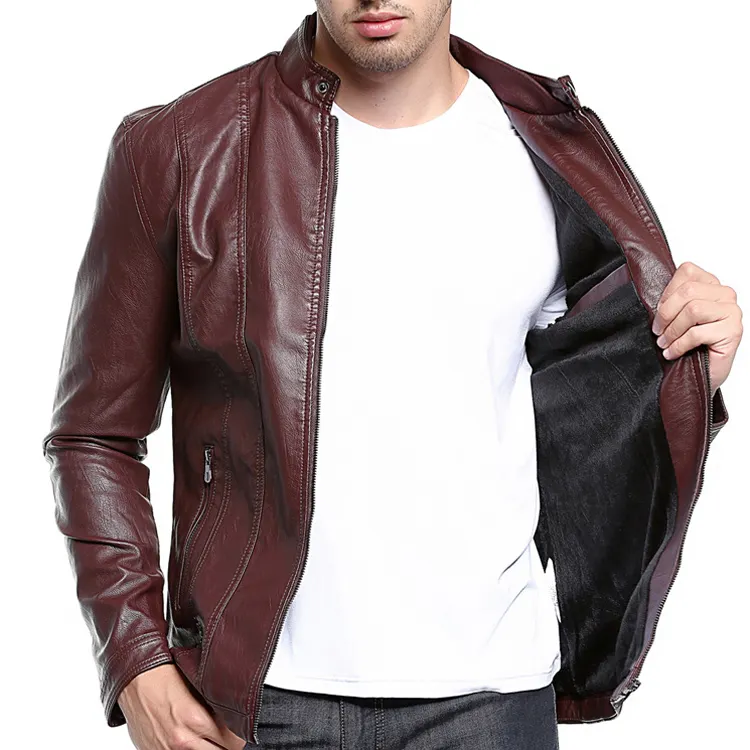 Blouson d'hiver en cuir pour homme, Vintage, motard, veste, personnalisé, de bonne qualité, en solde, 100%