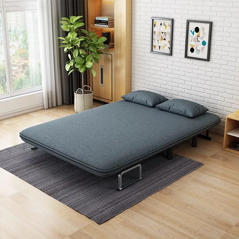 TRIHO S81241 Multifunctional Foldable Simple Lazy Sofa Bed Small Apartment Living Room Double Sitting And Sleeping Dual-use Sofa