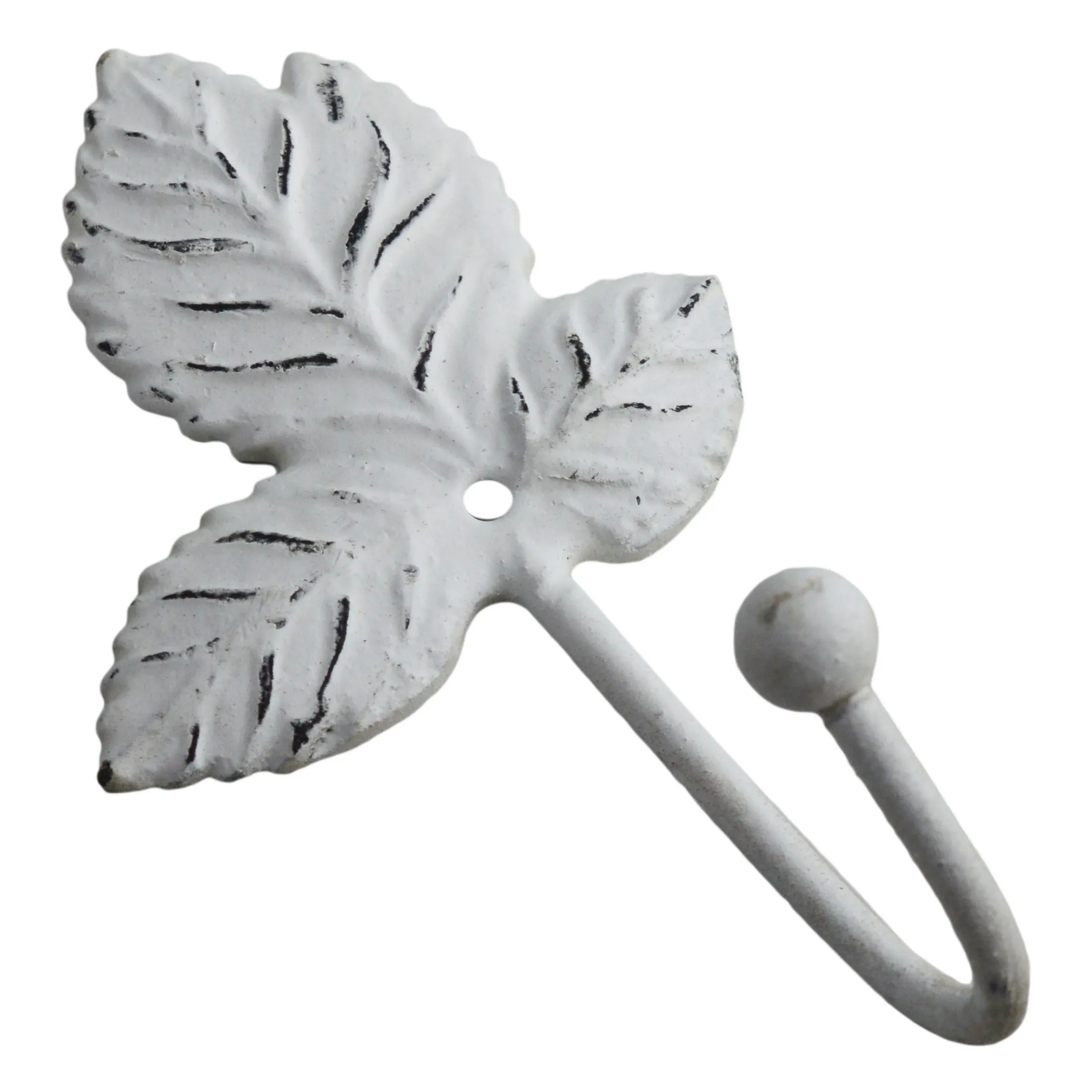 Nicely Leaf Shaped Coat Hanging Hooks With Industrial Quality Cast Iron Metal High Standard Design Cloths Hooks