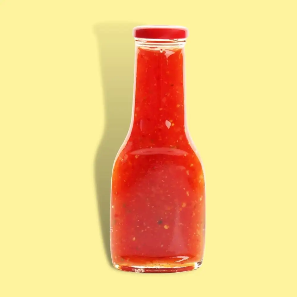베트남 제품 핫 소스 유리 병 200ml 플라스틱 병 말린 chilli조미료 향신료 붉은 고추