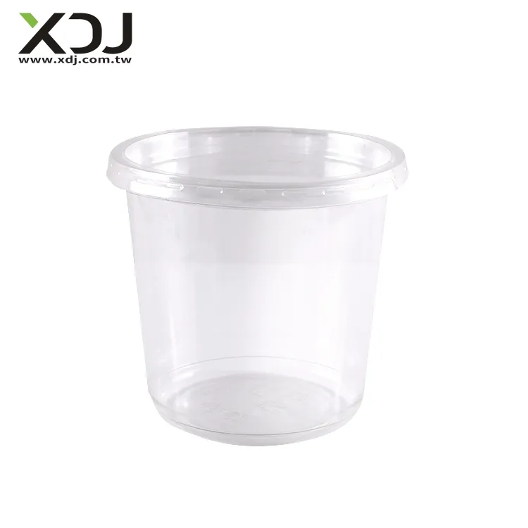 Taiwan 24 oz 117 mm disposable clear PET cup for food container
