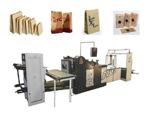 Totalmente automático precio de la máquina para fabricar bolsas de papel de kraft bolsa de papel cuadrada inferior máquinas manejar bolsa de papel que hace la máquina - Product Image 1