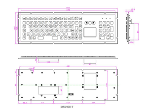 IP65 IK07防破坏触摸板和数字键盘工业金属键盘 - Product Image 4