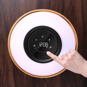 2021 Hot Design Multifunction 4 in 1 LED <strong>Lamp</strong> <strong>Time</strong> Clock Night Light Wireless Charger Music Player Bluetooth Speaker - Product Image 4