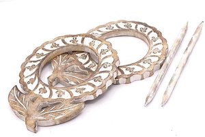 Hiện Đại Mộc Mạc Bằng Gỗ Rèm <span class=keywords><strong>Tie</strong></span> Lưng Thiết Lập 2 Khắc Khóa Chủ Sở Hữu Với Móc Nhà Trang Trí Phụ Kiện Cho Cửa Sổ Rèm Cực - Product Image 2