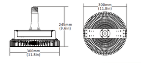 High Bay Retrofit <strong>LED</strong> Bulb <strong>150W</strong> E39/<strong>E40</strong> Base 400-500W MH/HPS Replacement Sensor Switch for AC/DC Power for Pizza Light AC/DC - Product Image 3