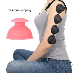 chinese wholesale body poor health silicone cupping cups facial cupping therapy vacuum massage set silicone cupping