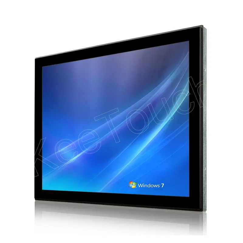 19 "monitor capacitivo do tela táctil do quadro aberto do LCD do preto multi para o negócio