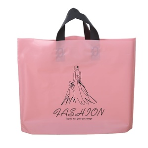 Support Customization Top Quality Biodegradable Poly Plastic <strong>Soft</strong> <strong>Loop</strong> <strong>Handle</strong> Shopping Packaging Bag with Custom Print logo and Size Thickness - Product Image 4