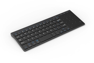 Teclado inalámbrico de 2,4G con panel táctil, Mouse fino numérico para Android, Windows, escritorio, portátil, PC, TV Box