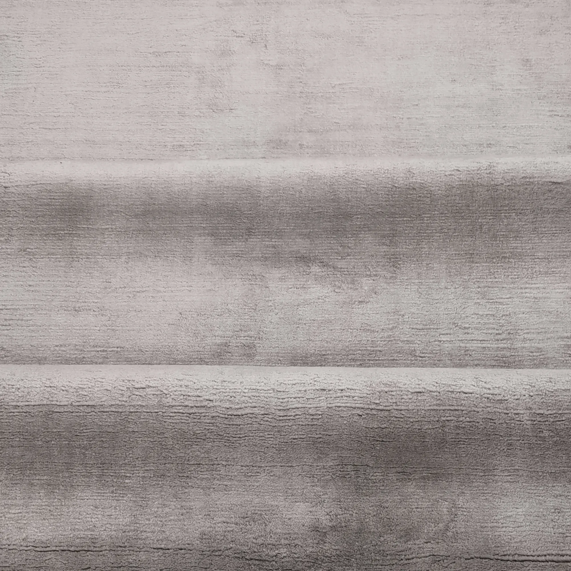 Alfombra de seda Tencel liso, color gris, hecho con Material de seda rectangular, en tamaño disponible, para sala de estar