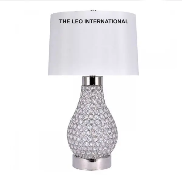 Lampade da tavolo con perline di cristallo lampade da tavolo con perline di cristallo in stile moderno lampade da tavolo con perline di cristallo di design di lusso contemporanee