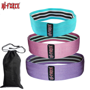Bandas de tela para ejercicio de botín para mujer, banda de entrenamiento de glúteos antideslizante, banda de bucle elástico de tela circular para cadera - Product Image 4