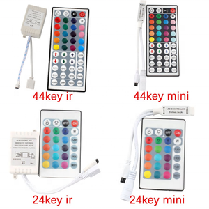 DC 12V 24V LED RGB Fernbedienung 24Key 44Key Mini IR RGB LED Strip Controller Fernbedienung 24key 44key IR LED Controller - Product Image 1