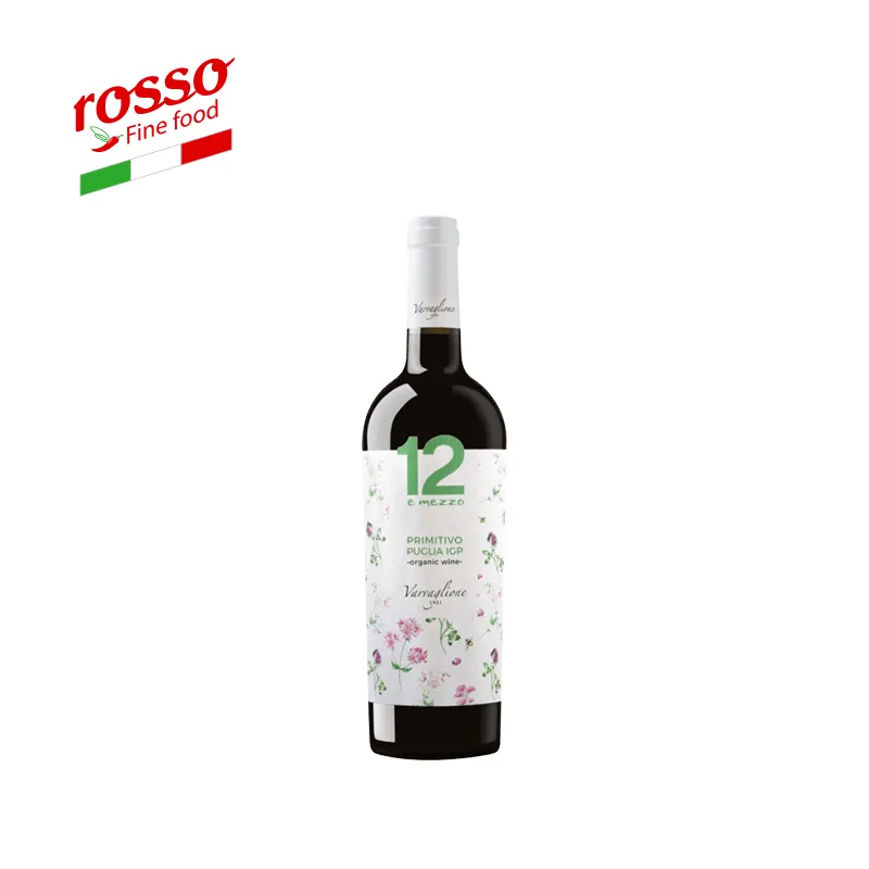 Varvaglione vino rosso biologico primitivo bio 0.75 L pugliese vino italiano di alta qualità-Made in Italy