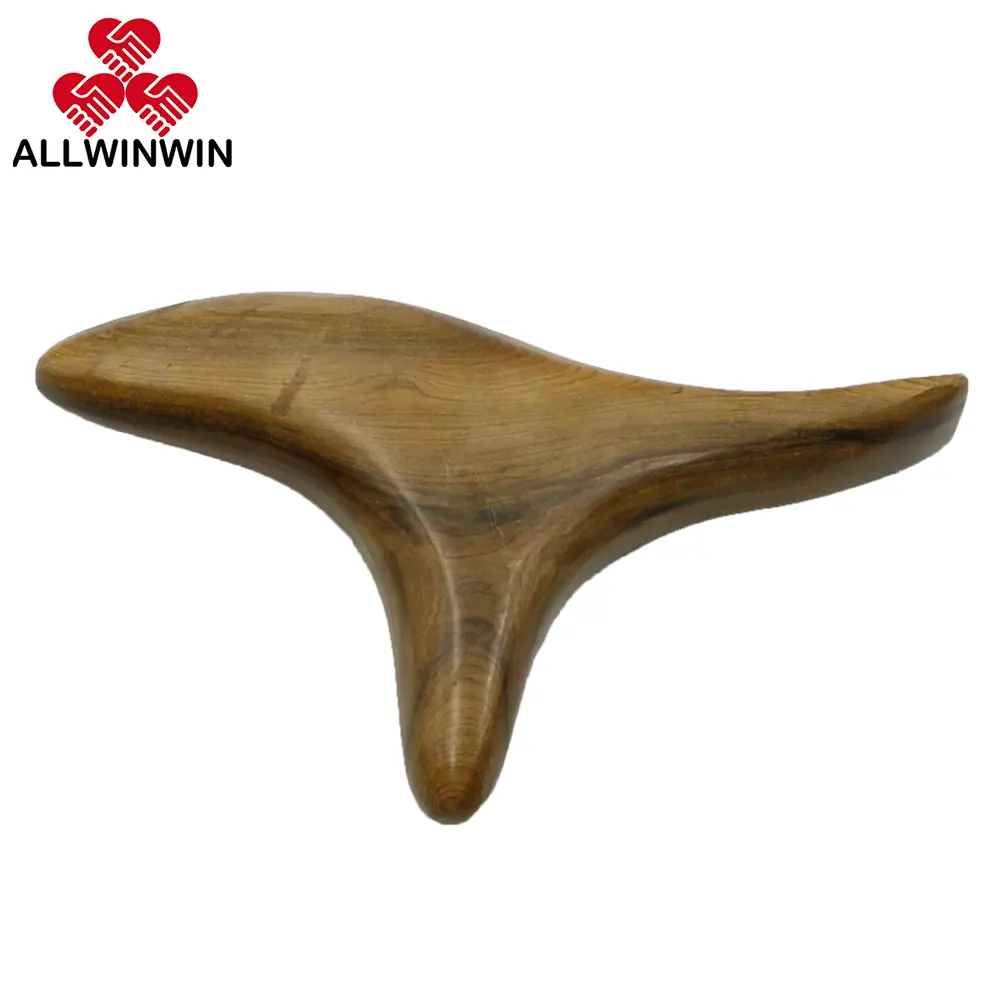 Strumento per massaggio dei tessuti profondi ALLWINWIN DTM15-forma a T Gua Sha in legno