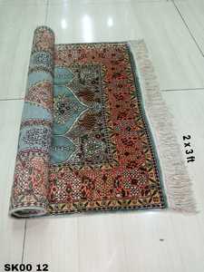 הודי boho יד מסוקס קשמיר 100% משי ושטיח מלבני מעצב בית טקסטיל רב צבע סגנון