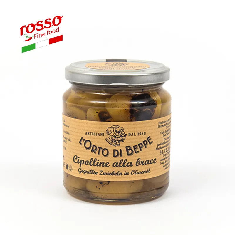 Cebolas grelhadas 280 gr L'Orto di Beppe fresch Triveri - 100% Italiano legumes, não contém conservantes Made in Italy