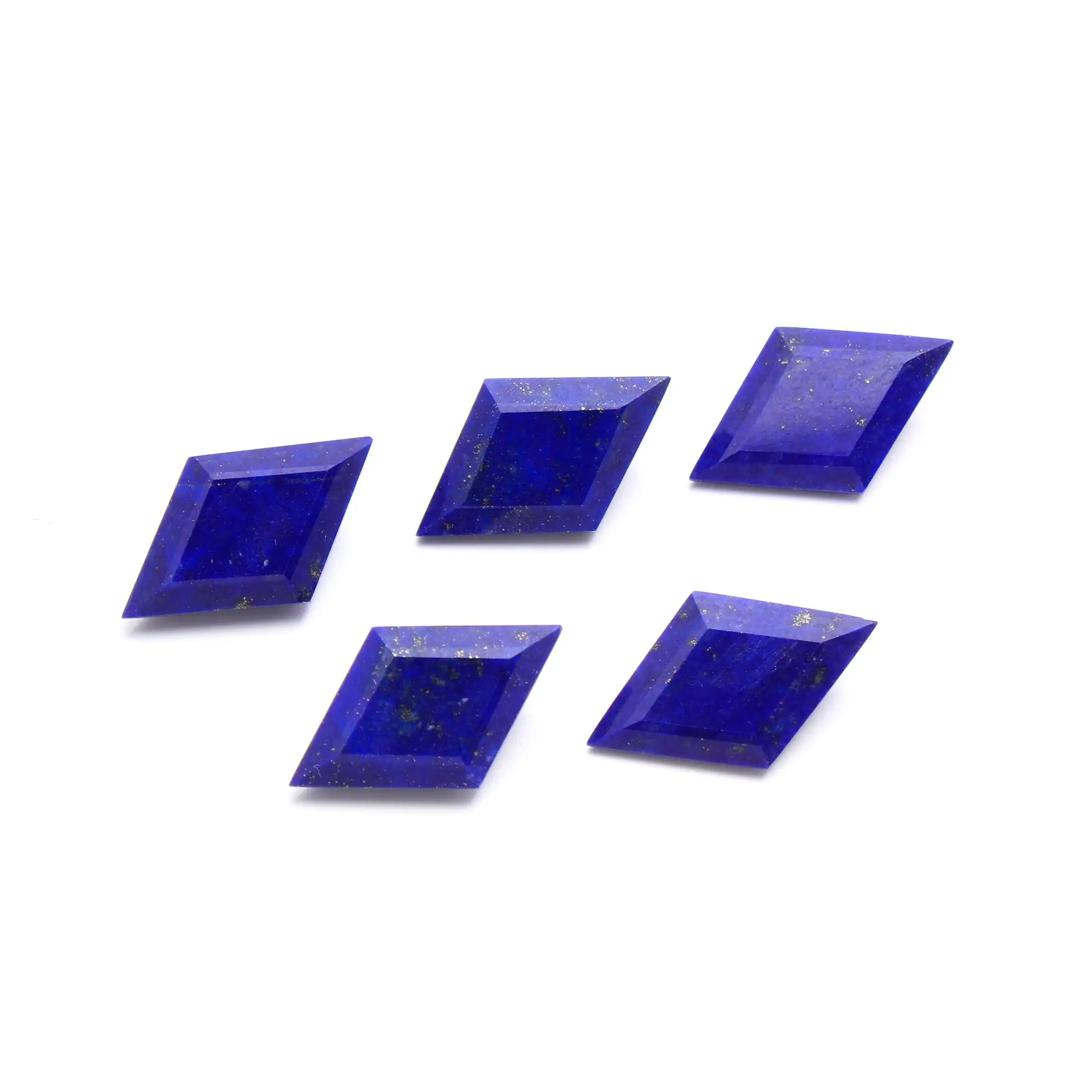 Natuurlijke Lapis Lazuli Geslepen Losse Edelstenen Voor Sieraden Maken 13X20.50 Mm Diamond Shape Lapis Lazuli Losse Edelstenen steen