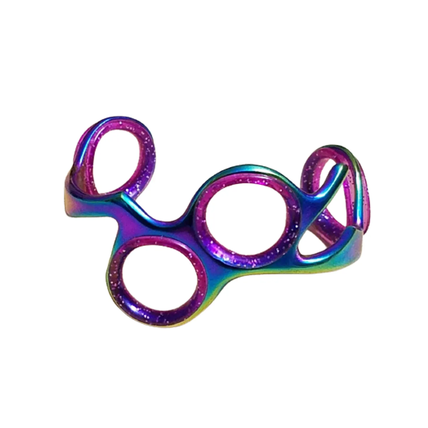 Anillo Unisex para peluquería, pulsera de peluquero de Color arcoíris, fácil de llevar en la muñeca o en la parte superior del antebrazo