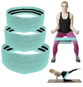 Conjunto de bandas de resistencia de círculo de gimnasio antideslizante altamente elástico Popular belleza trasero pierna cadera herramienta de ejercicio en cuclillas bandas de bucle de Fitness - Product Image 1