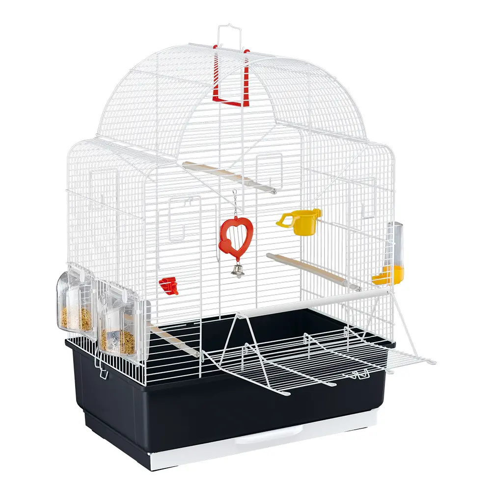 Ferplast Cage IBIZA aperta per canari, trepchetti e uccelli esotici, accessori inclusi