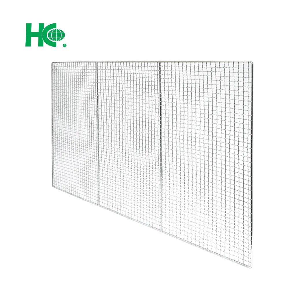 Rectangular barbecue grill wire mesh bbq grill net sheet for outdoor