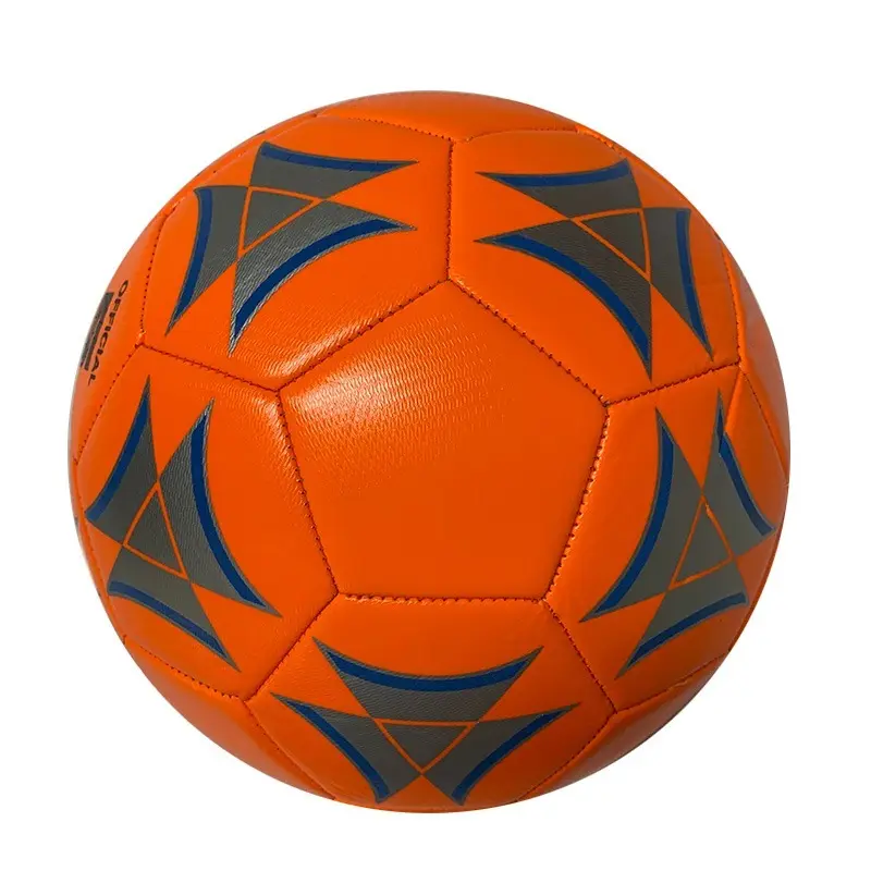 Canleo-balón de fútbol personalizado, balón de fútbol, entrenamiento de partidos, PU, tamaño de alta calidad, 5 bolsas, Logo, juegos de embalaje, Uds.