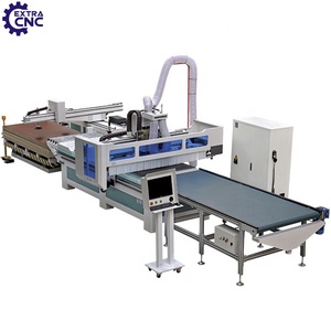 生産ラインCNCルーター木工CNC家具キャビネット用自動ロードおよびアンロードネスティングマシン - Product Image 1