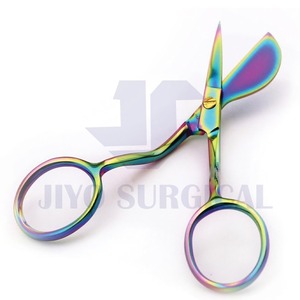 Tesoura universal de botão de direção, ce iso, aprovada, 15cm, para carpete, ferramentas de faca curvada dupla, venda imperdível
