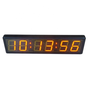Custom 7 Segment Digits Display Wall Clock LED Digital Timer Multifunction Clock