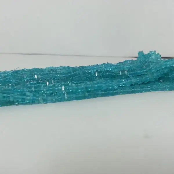 Натуральный Синий Апатит Гладкий хейши квадратный драгоценный камень нитка оптом по заводской цене от производителя, обычная онлайн-покупка сейчас