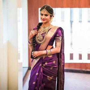 <strong>DESIGNER</strong> LICHI SILK SAREE - Product Image 1