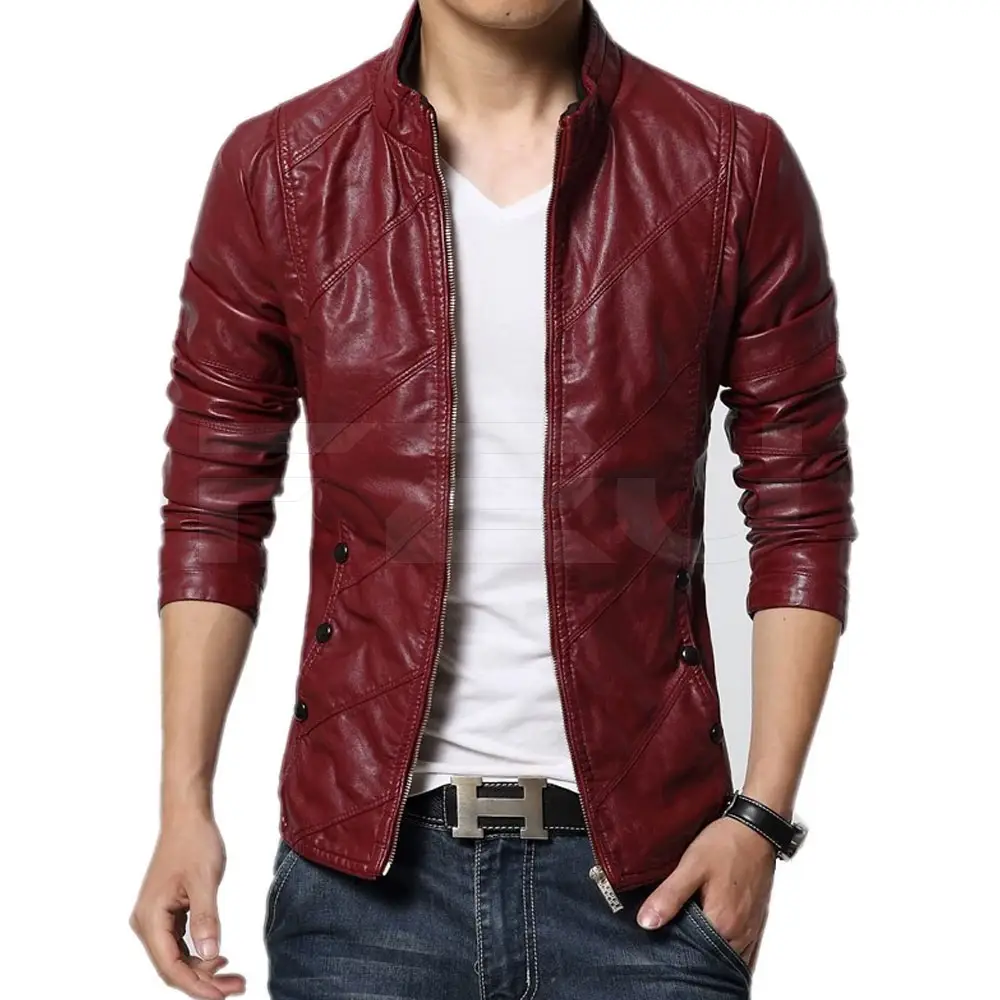 Chaqueta de cuero personalizada para hombre, producto de alta calidad, hecho en paquistaní