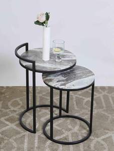 <strong>Rectangular</strong> <strong>Nesting</strong> <strong>Table</strong> Marble Top Handmade Solid Metal Frame Living Room Decorative Nordic Style Popular Design Coffee <strong>Tables</strong> - Product Image 4