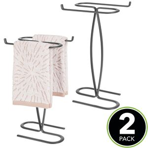 Suporte de toalha de mão-para banheiro balcão de vanity-topos para exibição e armazenar toalhas pequenas do convidado.